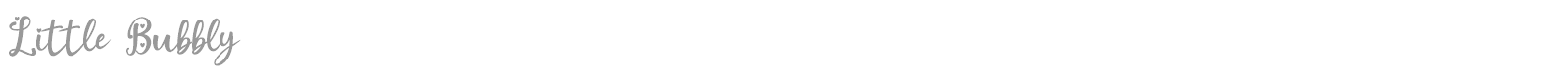 Little Bubbly font preview